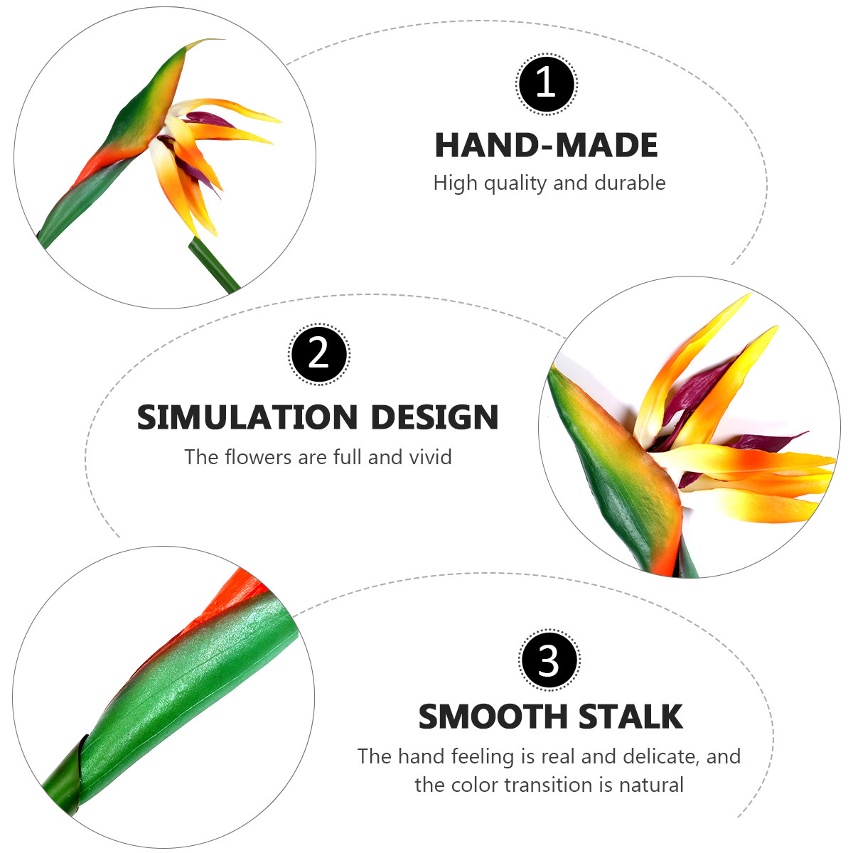 Bunga Strelitzia Buatan Tiruan - Bird Paradise Strelitzia ulasan dan harga
