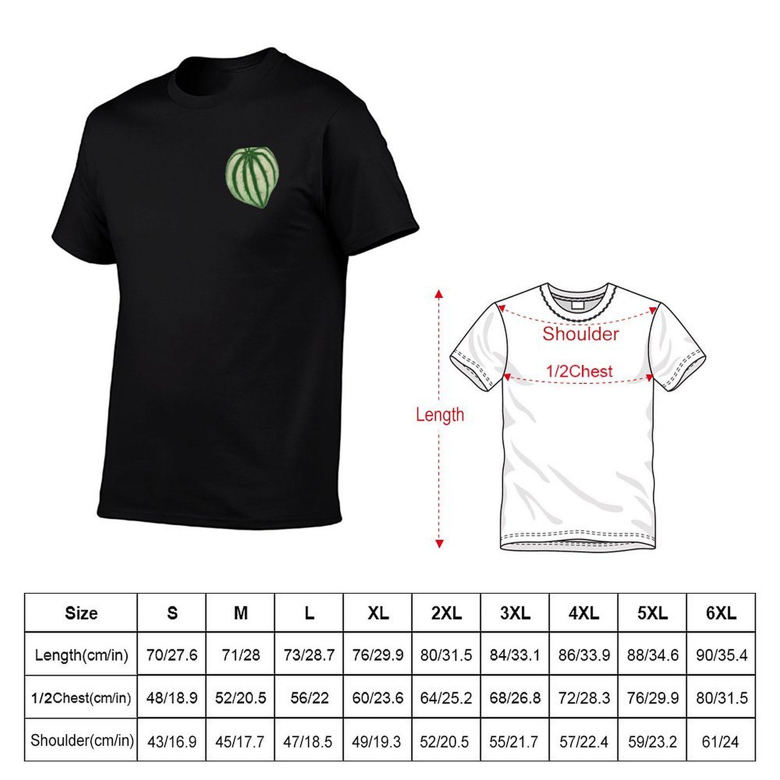 Kaos dengan motif semangka dan - Peperomia Watermelon ulasan dan harga